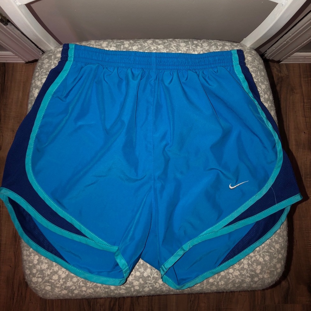 blue nike shorts